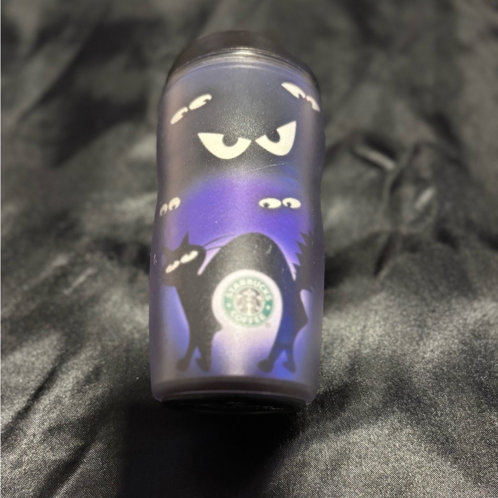 Vintage 2003 Starbucks Halloween Barista Coffee Tumbler 8 oz Cats
Eyes